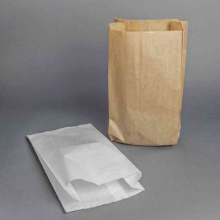 Saqueta Papel Branco Bolas De Berlim - Pack 1000 und